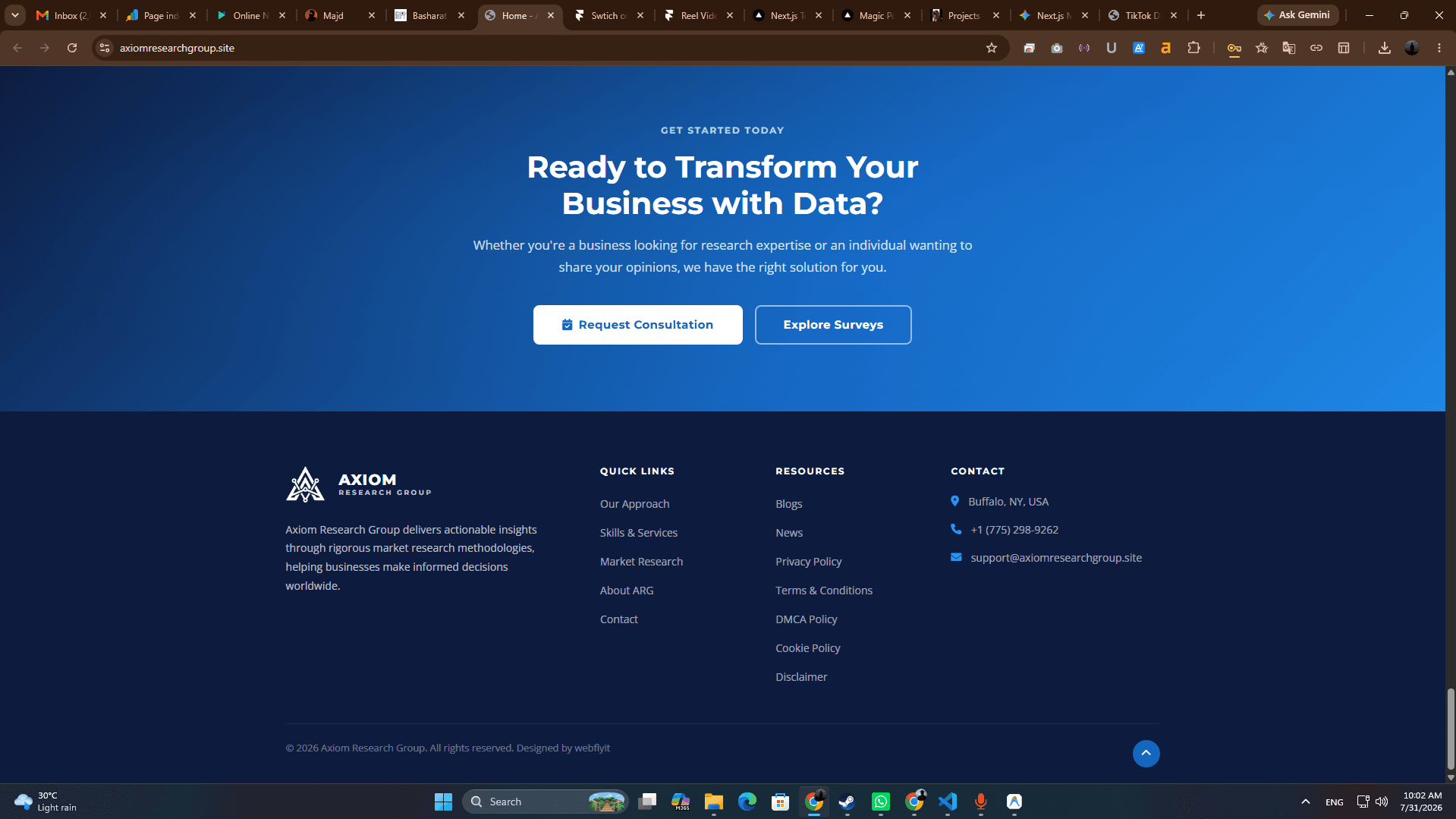 Axiom Research Group Screenshot 4